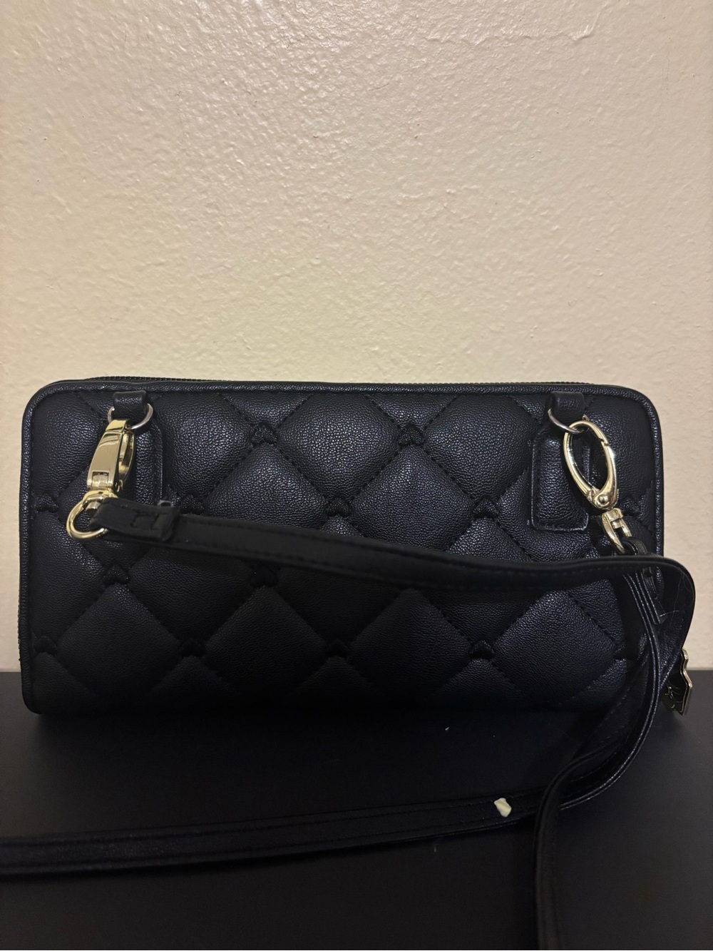 Betsey Johnson Black wallet with strap - Picture 2 of 6